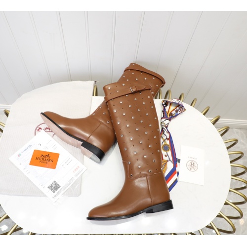 Replica Hermes Boots For Women #1244853 $132.00 USD for Wholesale