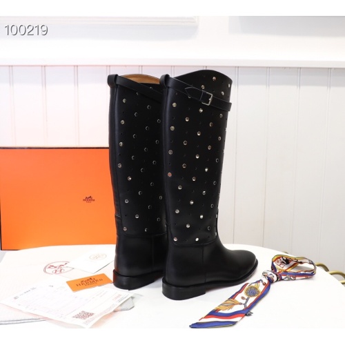 Replica Hermes Boots For Women #1244854 $132.00 USD for Wholesale