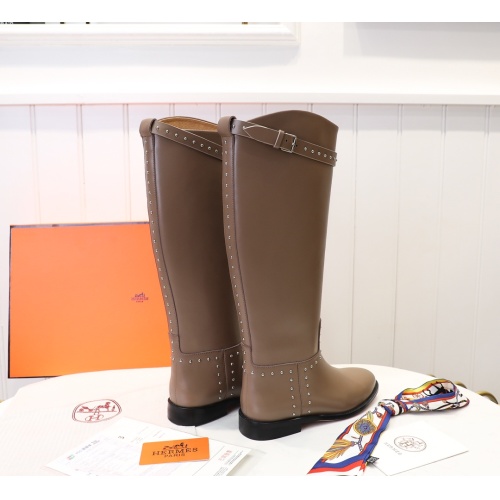 Replica Hermes Boots For Women #1244857 $118.00 USD for Wholesale