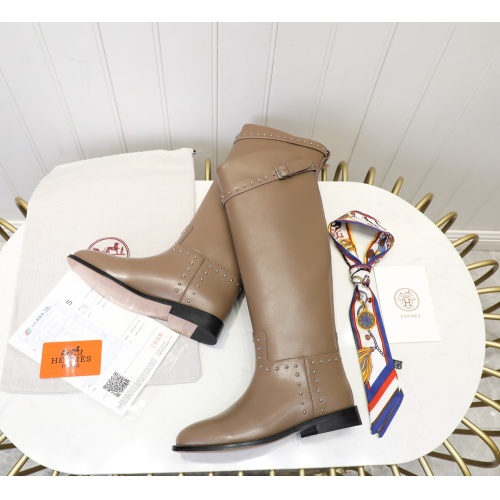 Replica Hermes Boots For Women #1244857 $118.00 USD for Wholesale