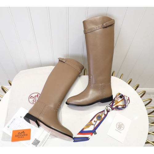 Replica Hermes Boots For Women #1244857 $118.00 USD for Wholesale