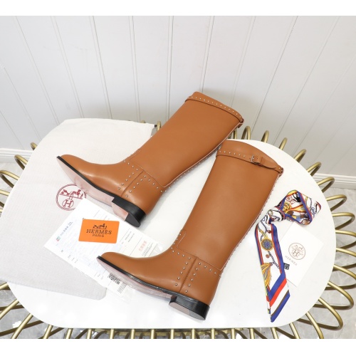 Replica Hermes Boots For Women #1244858 $118.00 USD for Wholesale