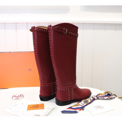 Replica Hermes Boots For Women #1244860 $118.00 USD for Wholesale