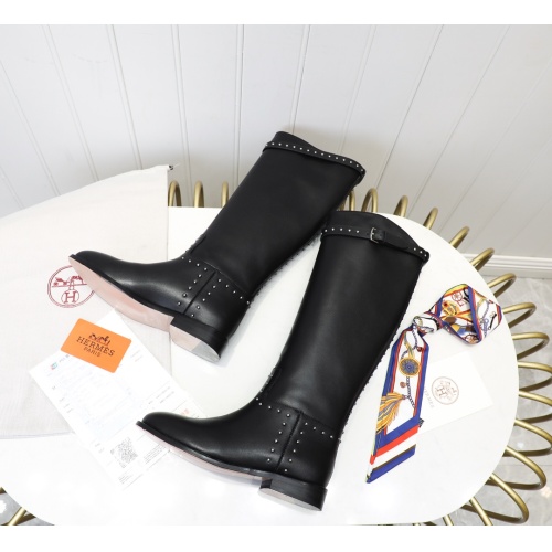 Replica Hermes Boots For Women #1244862 $118.00 USD for Wholesale