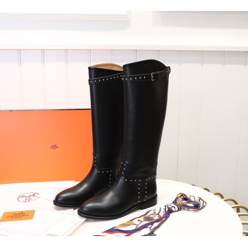 Replica Hermes Boots For Women #1244862 $118.00 USD for Wholesale