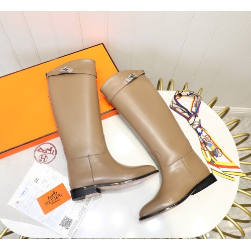 Replica Hermes Boots For Women #1244867 $112.00 USD for Wholesale