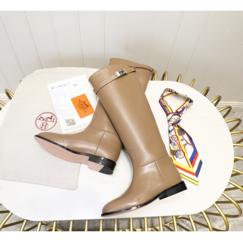 Replica Hermes Boots For Women #1244867 $112.00 USD for Wholesale