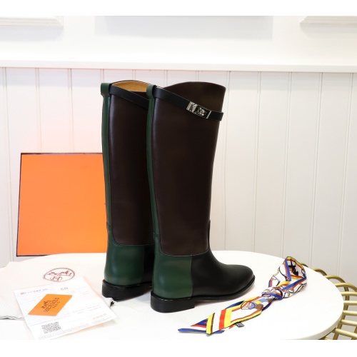 Replica Hermes Boots For Women #1244873 $112.00 USD for Wholesale