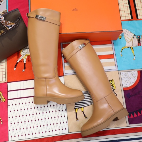 Replica Hermes Boots For Women #1244874 $112.00 USD for Wholesale