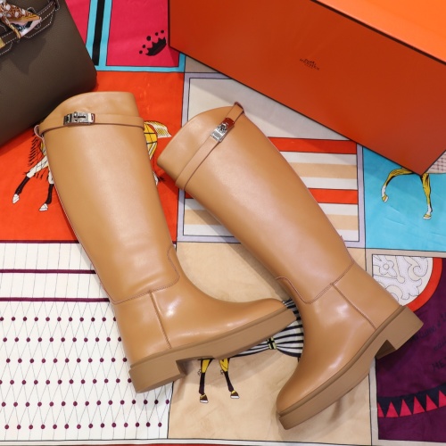 Replica Hermes Boots For Women #1244874 $112.00 USD for Wholesale