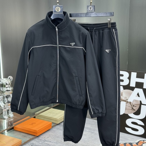 Prada Tracksuits Long Sleeved For Men #1244875 $112.00 USD, Wholesale Replica Prada Tracksuits