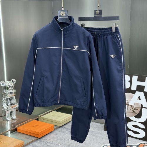 Prada Tracksuits Long Sleeved For Men #1244876 $112.00 USD, Wholesale Replica Prada Tracksuits