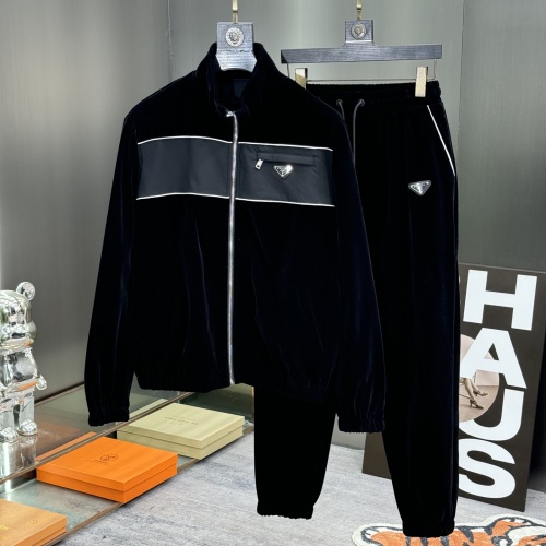 Prada Tracksuits Long Sleeved For Men #1244877 $112.00 USD, Wholesale Replica Prada Tracksuits