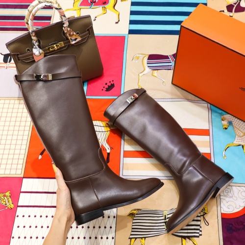 Replica Hermes Boots For Women #1244878 $112.00 USD for Wholesale