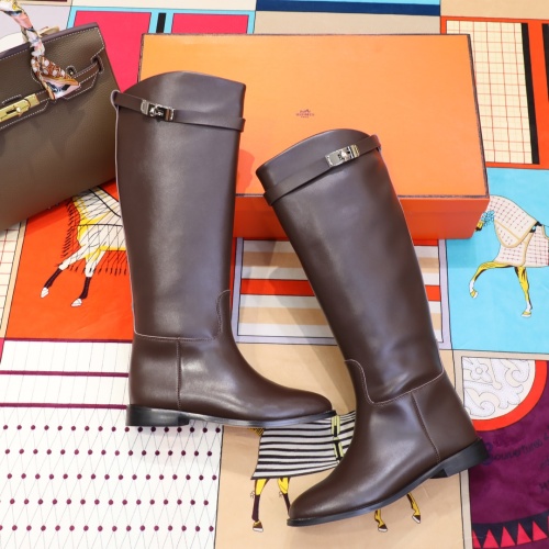 Replica Hermes Boots For Women #1244878 $112.00 USD for Wholesale