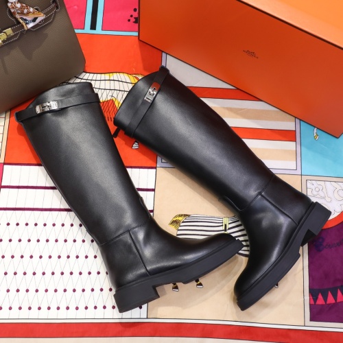 Replica Hermes Boots For Women #1244879 $112.00 USD for Wholesale