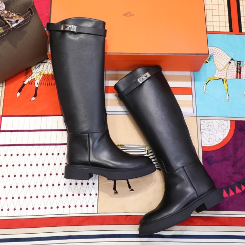 Replica Hermes Boots For Women #1244879 $112.00 USD for Wholesale