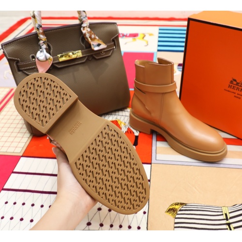 Replica Hermes Boots For Women #1244882 $102.00 USD for Wholesale