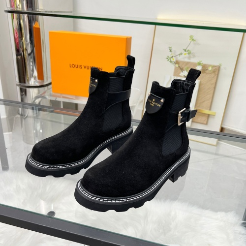 Louis Vuitton Boots For Women #1244896 $100.00 USD, Wholesale Replica Louis Vuitton Boots