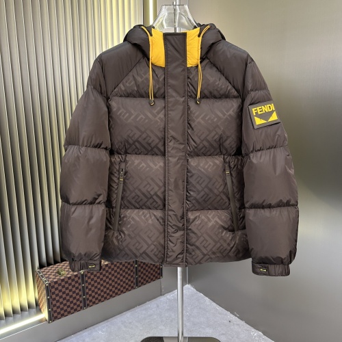 Fendi Down Feather Coat Long Sleeved For Men #1245028 $220.00 USD, Wholesale Replica Fendi Down Feather Coat