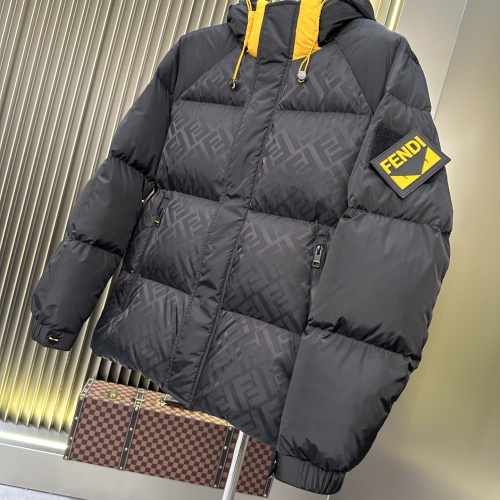 Replica Fendi Down Feather Coat Long Sleeved For Men #1245029 $220.00 USD for Wholesale