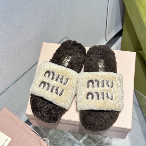 Replica MIU MIU Slippers For Women #1245039 $98.00 USD for Wholesale