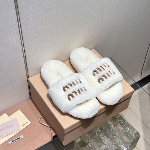 MIU MIU Slippers For Women #1245041 $98.00 USD, Wholesale Replica MIU MIU Slippers