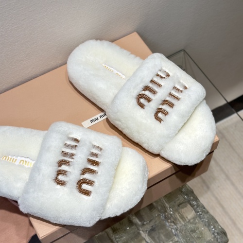 Replica MIU MIU Slippers For Women #1245041 $98.00 USD for Wholesale