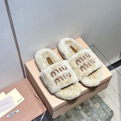 MIU MIU Slippers For Women #1245042 $98.00 USD, Wholesale Replica MIU MIU Slippers