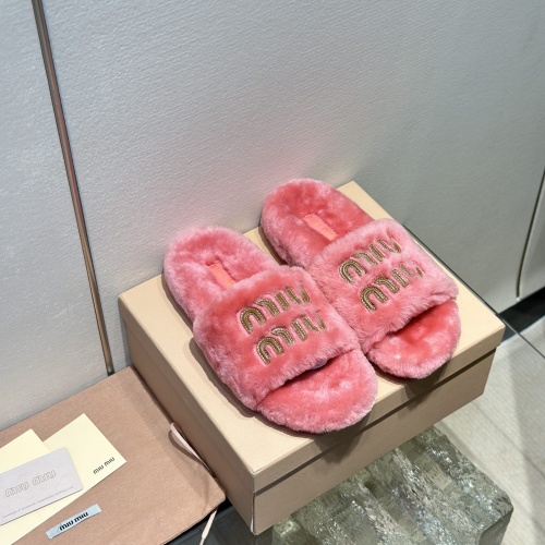 MIU MIU Slippers For Women #1245043 $98.00 USD, Wholesale Replica MIU MIU Slippers