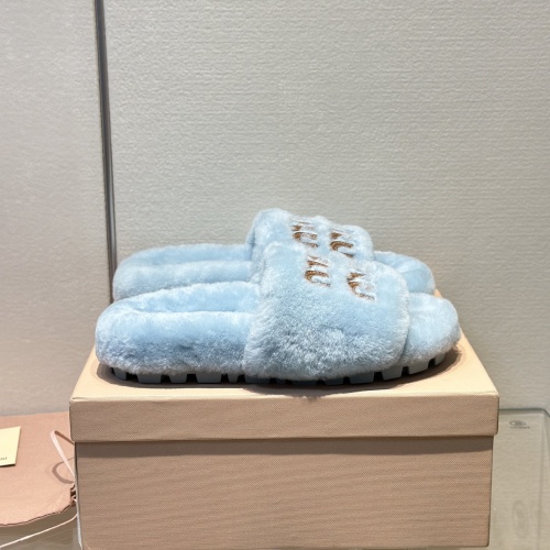 Replica MIU MIU Slippers For Women #1245044 $98.00 USD for Wholesale