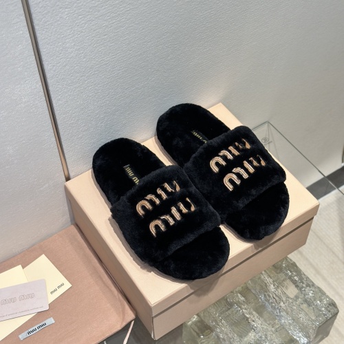 MIU MIU Slippers For Women #1245045 $98.00 USD, Wholesale Replica MIU MIU Slippers