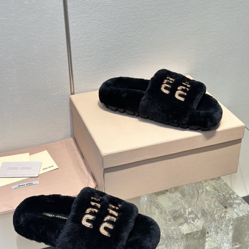 Replica MIU MIU Slippers For Women #1245045 $98.00 USD for Wholesale