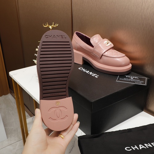 Replica Chanel Leather Shoes For Women #1245132 $96.00 USD for Wholesale