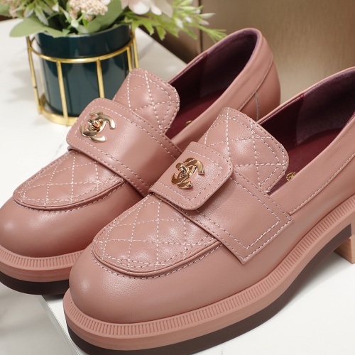 Replica Chanel Leather Shoes For Women #1245132 $96.00 USD for Wholesale