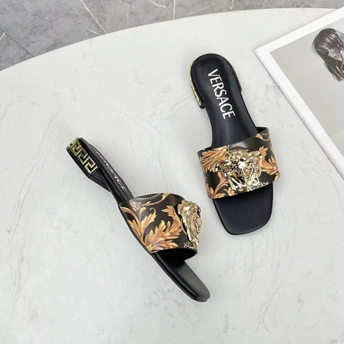 Replica Versace Slippers For Women #1245176 $80.00 USD for Wholesale