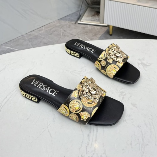 Replica Versace Slippers For Women #1245177 $80.00 USD for Wholesale