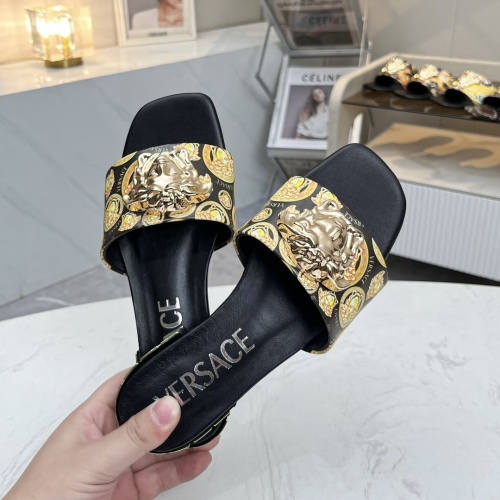 Replica Versace Slippers For Women #1245177 $80.00 USD for Wholesale