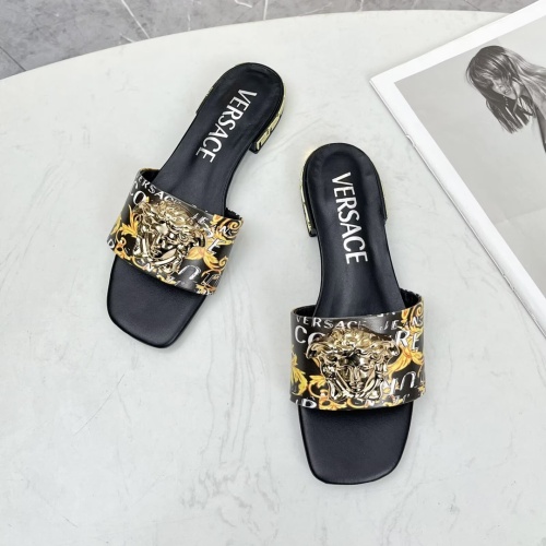 Replica Versace Slippers For Women #1245180 $80.00 USD for Wholesale