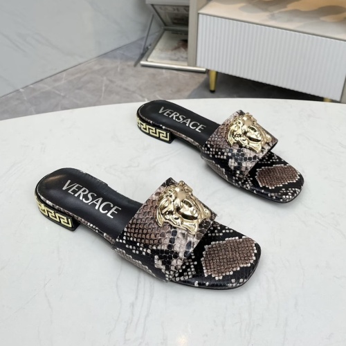 Replica Versace Slippers For Women #1245182 $80.00 USD for Wholesale