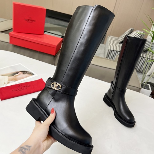 Replica Valentino Boots For Women #1245184 $145.00 USD for Wholesale