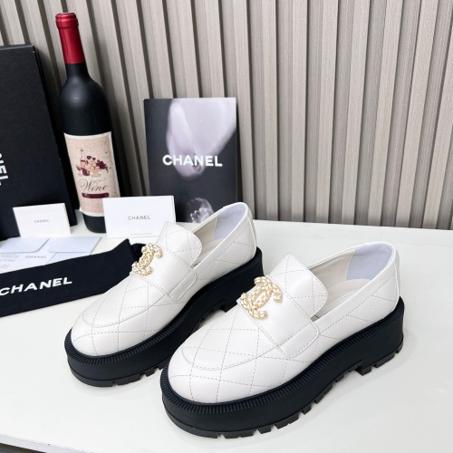 Chanel Leather Shoes For Women #1245206 $108.00 USD, Wholesale Replica Chanel Leather Shoes