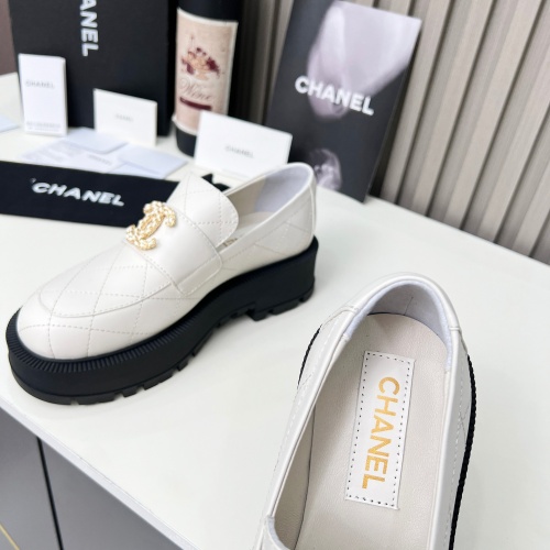 Replica Chanel Leather Shoes For Women #1245206 $108.00 USD for Wholesale