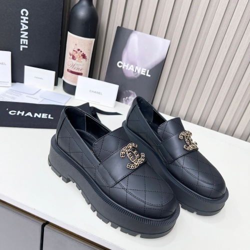 Replica Chanel Leather Shoes For Women #1245207 $108.00 USD for Wholesale