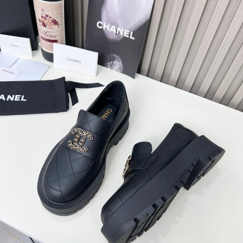 Replica Chanel Leather Shoes For Women #1245207 $108.00 USD for Wholesale