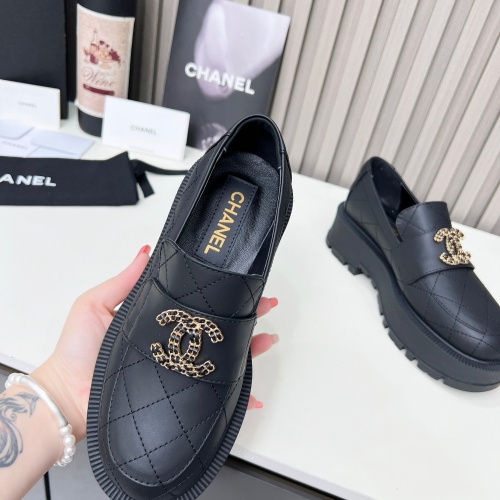 Replica Chanel Leather Shoes For Women #1245207 $108.00 USD for Wholesale