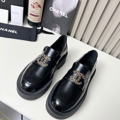 Replica Chanel Leather Shoes For Women #1245208 $108.00 USD for Wholesale