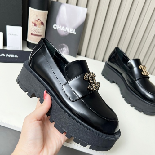 Replica Chanel Leather Shoes For Women #1245208 $108.00 USD for Wholesale