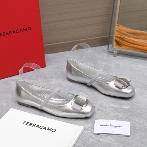 Replica Salvatore Ferragamo Flat Shoes For Women #1245287 $108.00 USD for Wholesale