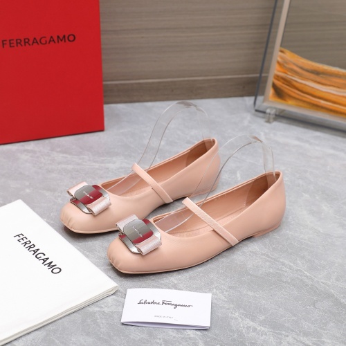 Salvatore Ferragamo Flat Shoes For Women #1245289 $108.00 USD, Wholesale Replica Salvatore Ferragamo Flat Shoes